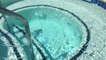 Outdoor Jacuzzi Pool with Fresh Blue Water for Massage and Spa