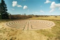 Outdoor labyrinth Royalty Free Stock Photo