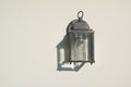 Outdoor lamp on the white wall Royalty Free Stock Photo