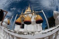 Outdoor large Pagoda in Buddhist temple Wat Tham Khuha Sawan.