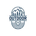 Outdoor Line Logo Design Template