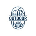 Outdoor Line Logo Design Template