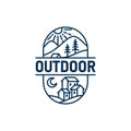 Outdoor Line Logo Design Template