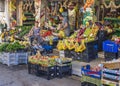 Outdoor market shopping