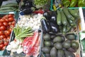 Outdoor market, vegetables for sale, in Aix en Provence, France Royalty Free Stock Photo