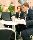 Outdoor Meeting Royalty Free Stock Photo