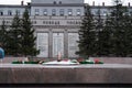 Outdoor memorial of Eternal Flame in Irkutsk, central Russia