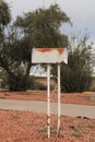 Outdoor Metal Mail Box Covered in Rust Royalty Free Stock Photo