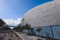 Outdoor Modern View to the Revived Building of the ancient Great Library of Alexandria Royalty Free Stock Photo