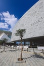 Outdoor Modern View to the Revived Building of the ancient Great Library of Alexandria Royalty Free Stock Photo