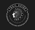 Outdoor native trail guide white on black