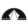Outdoor nature tent icon simple vector. Expedition adventure Royalty Free Stock Photo