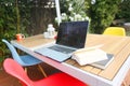 Outdoor office in the garden