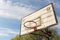 Outdoor old basketball hoop Royalty Free Stock Photo