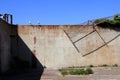 Outdoor of old prison building in Alcatraz, San Francisco CA Royalty Free Stock Photo