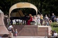 Outdoor open recital of Chopin`s music Royalty Free Stock Photo