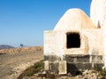 Outdoor oven and windmill at Fuerteventura, Canaries Royalty Free Stock Photo