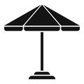 Outdoor parasol icon simple vector. Metal summer plan