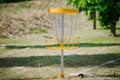 outdoor park discgolf sports game Royalty Free Stock Photo