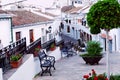 Outdoor patio and alleyway Royalty Free Stock Photo