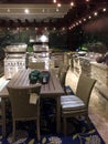 Outdoor patio design at furniture market