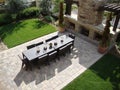 Outdoor Patio and Fireplace Royalty Free Stock Photo