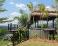 Outdoor patio with mountain view in Thailand