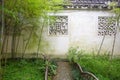 Outdoor Perforated windows, Suzhou gardens, China Royalty Free Stock Photo