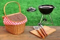 Outdoor Picnic Or BBQ Grill Party Scene At Summertime