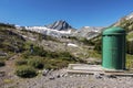 Outdoor Pit Toilet Outhouse Bathroom Biffy Structure Backcountry Camping Canadian Rocky Mountains Royalty Free Stock Photo