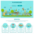 Outdoor Playground Illustration