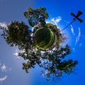 Outdoor plaza in Bariri, Sao Paulo State, Brazil - Little Planet