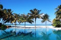 Outdoor pool in the Maldives Royalty Free Stock Photo