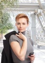 Outdoor portrait of attractive businesswoman Royalty Free Stock Photo