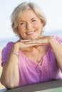 Outdoor Portrait Happy Senior Woman Royalty Free Stock Photo