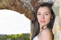 Outdoor portrait of a bueautiful young woman Royalty Free Stock Photo