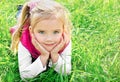 Outdoor portrait of cute little girl Royalty Free Stock Photo