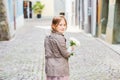 Outdoor portrait of a cute little girl Royalty Free Stock Photo