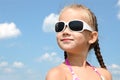 Outdoor portrait of cute little girl Royalty Free Stock Photo