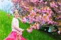 Outdoor portrait of a cute little girl Royalty Free Stock Photo