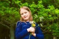 Outdoor portrait of a cute little girl Royalty Free Stock Photo