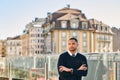 Outdoor portrait of handsome african american man Royalty Free Stock Photo