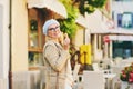 Outdoor portrait of happy cheerful middle age woman Royalty Free Stock Photo