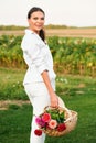 Outdoor portrait of happy woman Royalty Free Stock Photo