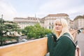 Outdoor portrait of happy 15 - 16 year old teenage girl Royalty Free Stock Photo