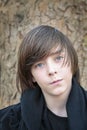 Outdoor portrait of a male teenager Royalty Free Stock Photo