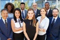 Outdoor Portrait Of Multi-Cultural Business Team Royalty Free Stock Photo