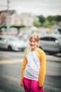 Outdoor portrait of pretty little teenage girl Royalty Free Stock Photo