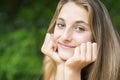 Outdoor Portrait Of Smiling Teenage Girl Royalty Free Stock Photo