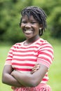 Outdoor Portrait Of Smiling Teenage Girl Royalty Free Stock Photo